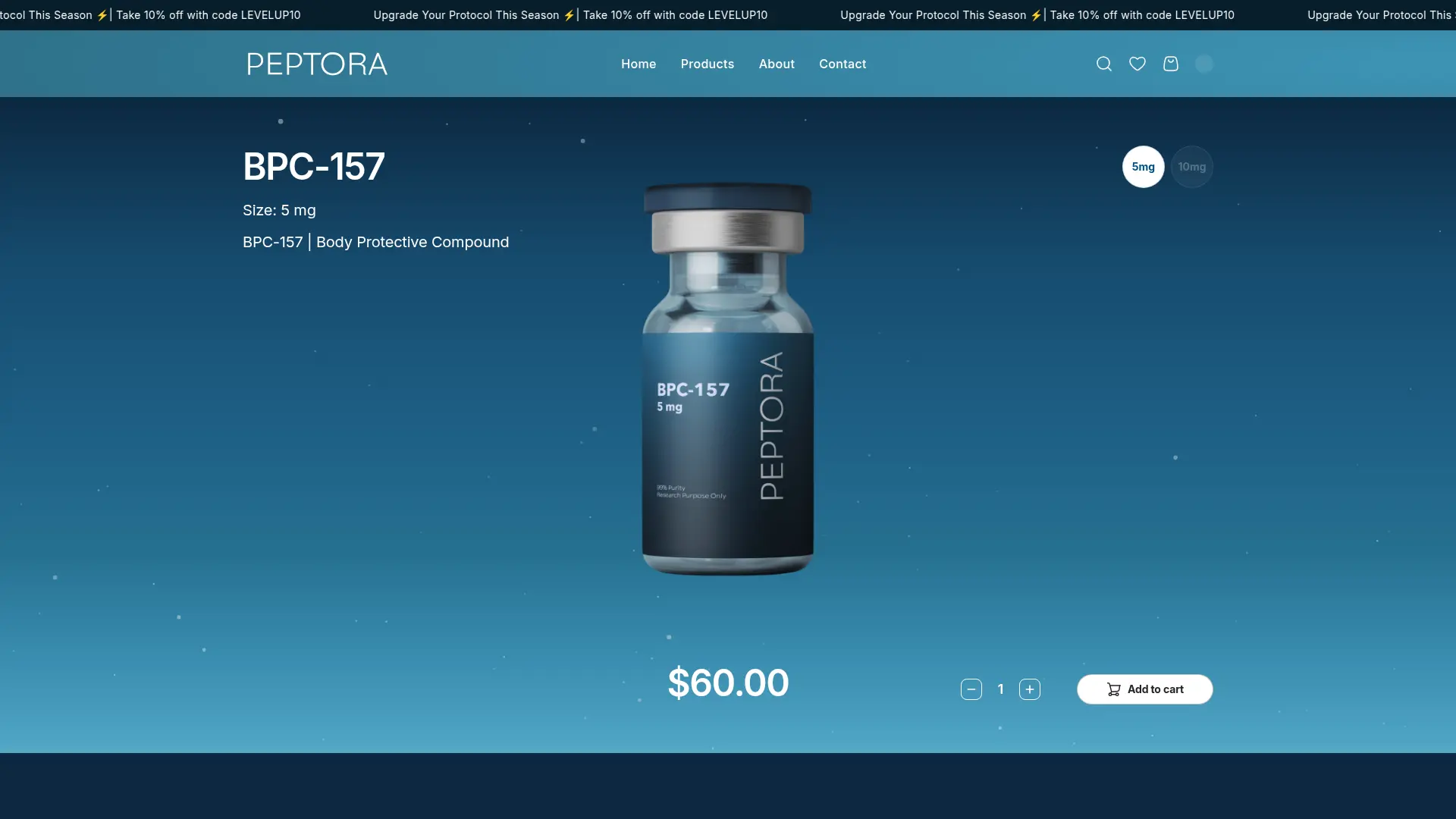 Peptora Labs — E-commerce Platform screenshot 3