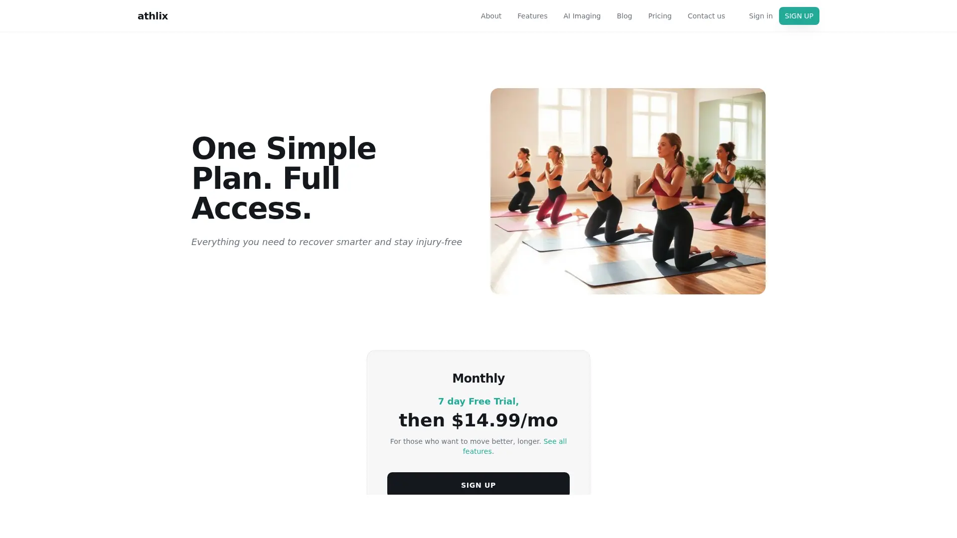 Athlix — AI Recovery & Injury Prevention screenshot 3