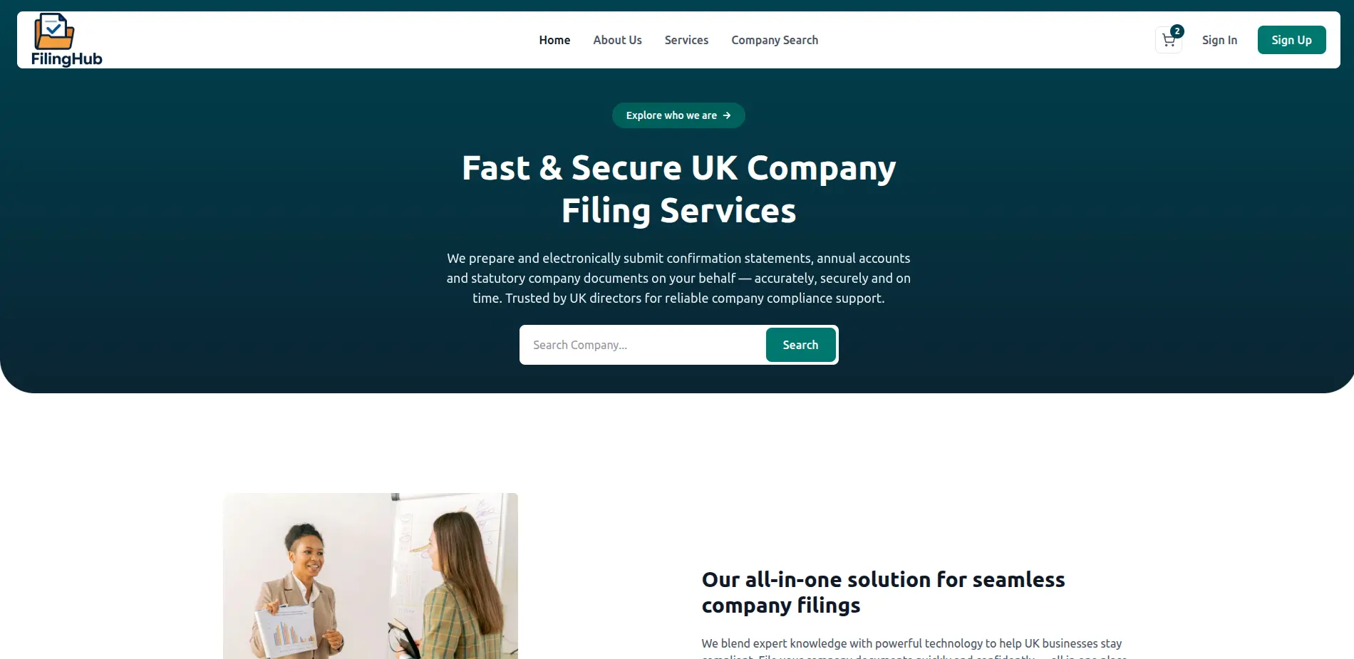 FilingHub — Full-Stack Finance App